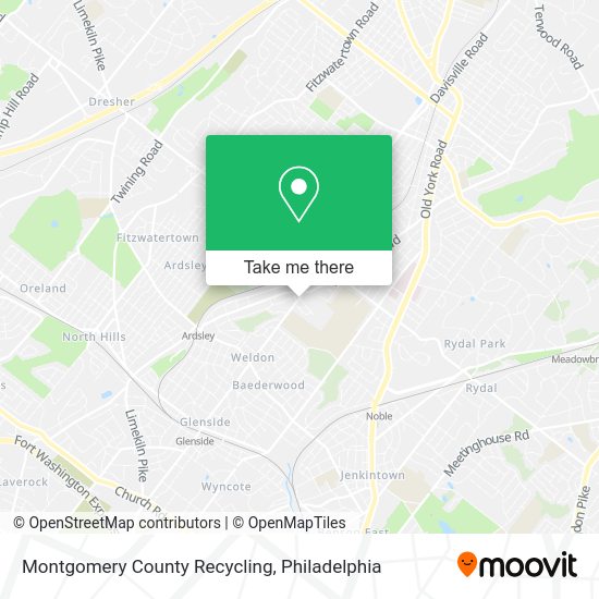 Montgomery County Recycling map