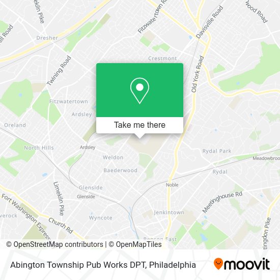 Mapa de Abington Township Pub Works DPT