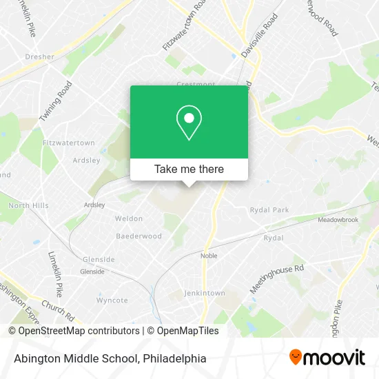 Abington Middle School map