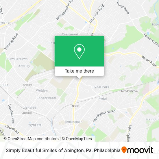 Simply Beautiful Smiles of Abington, Pa map