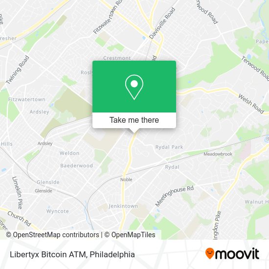 Mapa de Libertyx Bitcoin ATM