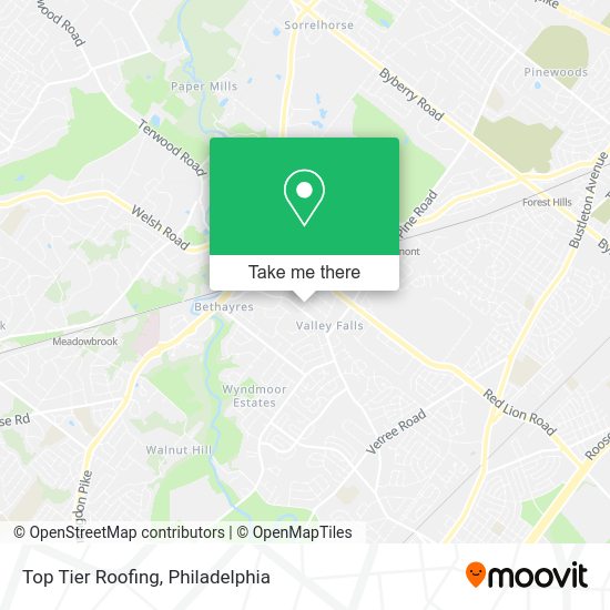 Mapa de Top Tier Roofing