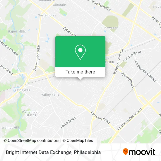 Bright Internet Data Exchange map