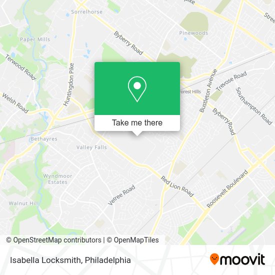 Mapa de Isabella Locksmith