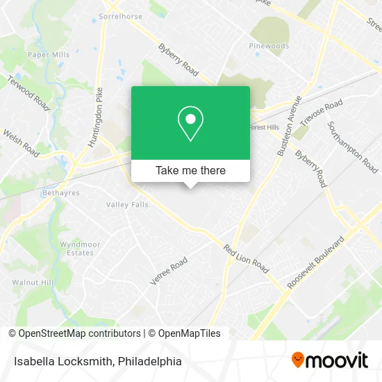 Isabella Locksmith map