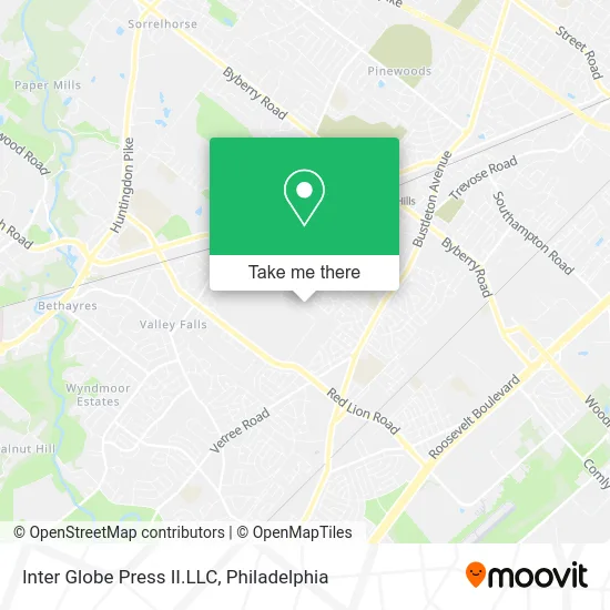 Inter Globe Press II.LLC map