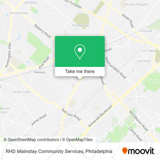 RHD Mainstay Community Services map
