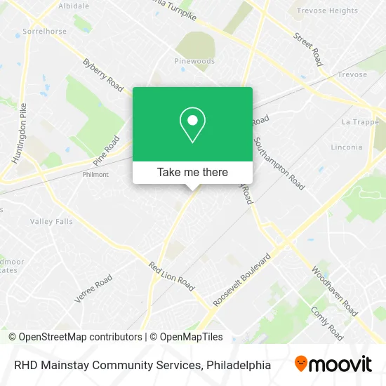 RHD Mainstay Community Services map