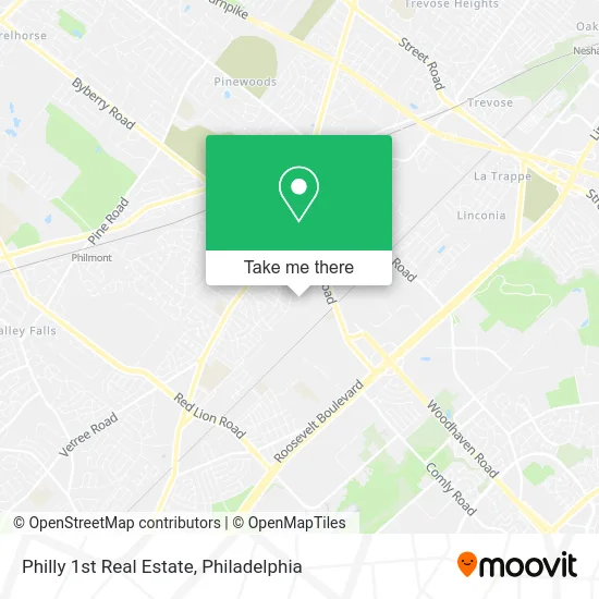 Mapa de Philly 1st Real Estate