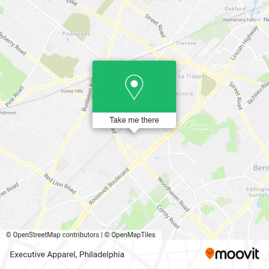 Executive Apparel map