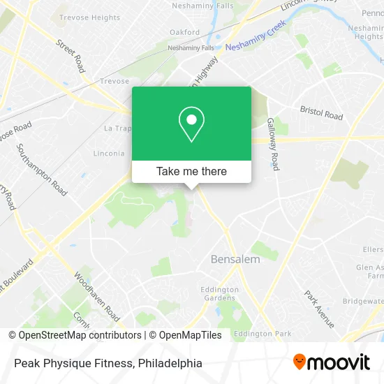 Peak Physique Fitness map