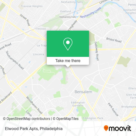 Elwood Park Apts map