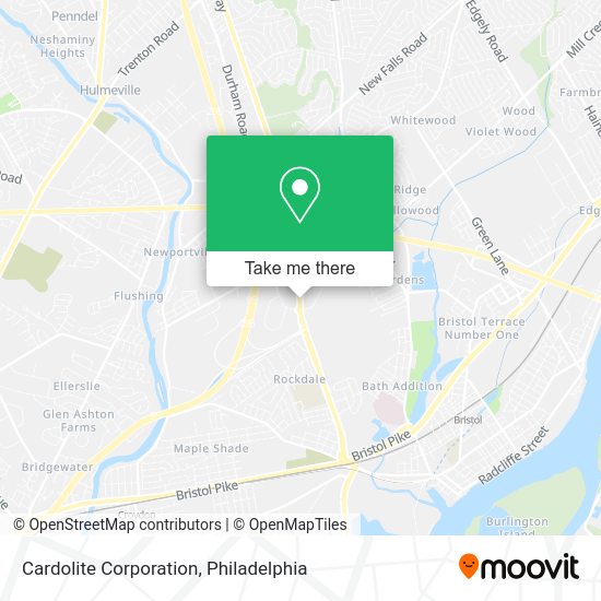 Mapa de Cardolite Corporation