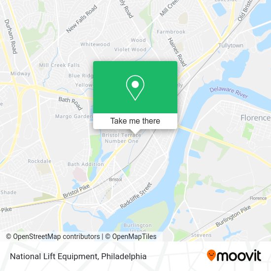 National Lift Equipment map
