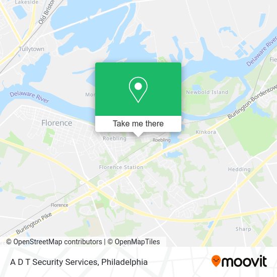 A D T Security Services map