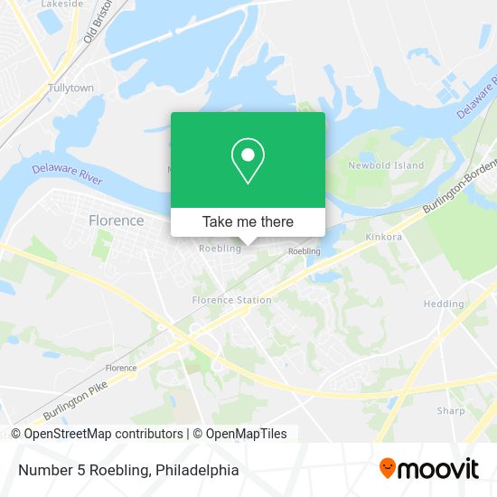 Number 5 Roebling map