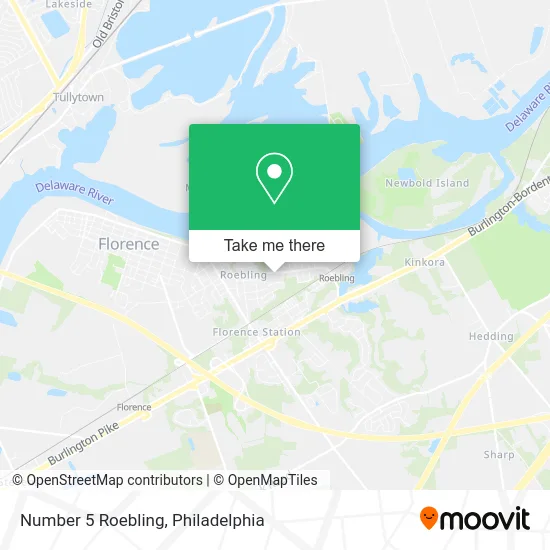 Number 5 Roebling map