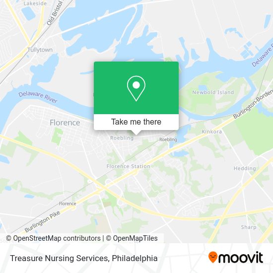 Treasure Nursing Services map