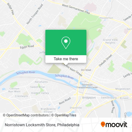 Mapa de Norristown Locksmith Store
