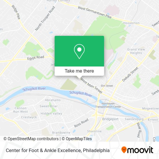 Mapa de Center for Foot & Ankle Excellence