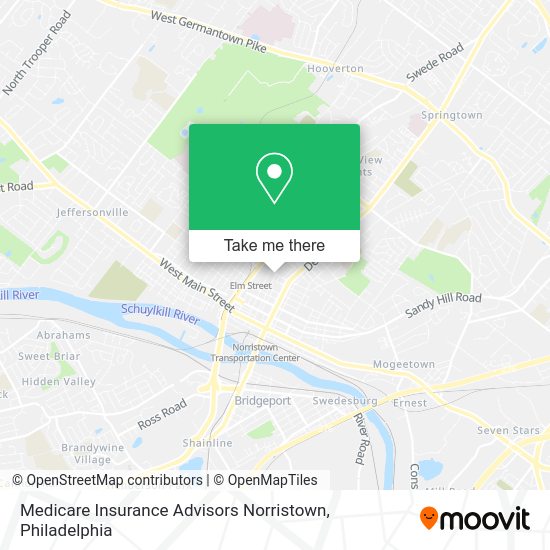 Mapa de Medicare Insurance Advisors Norristown