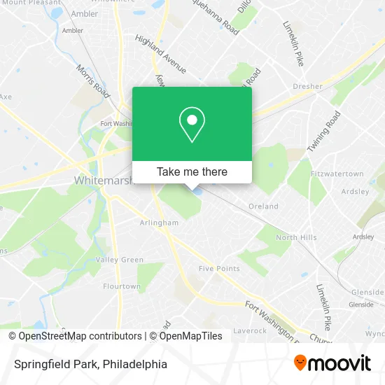 Springfield Park map