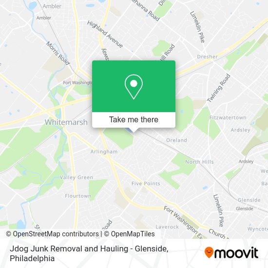 Jdog Junk Removal and Hauling - Glenside map