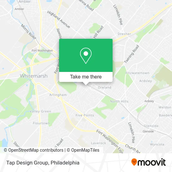 Tap Design Group map
