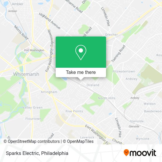 Sparks Electric map