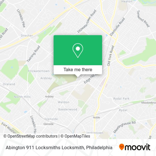 Mapa de Abington 911 Locksmiths Locksmith