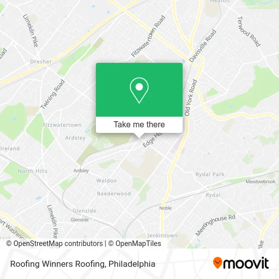 Roofing Winners Roofing map
