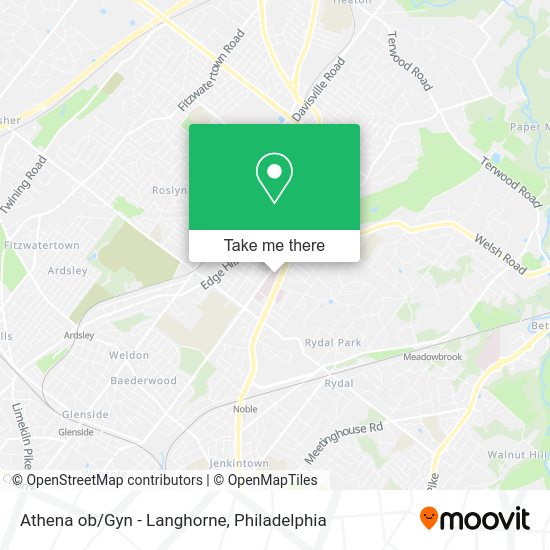 Athena ob/Gyn - Langhorne map