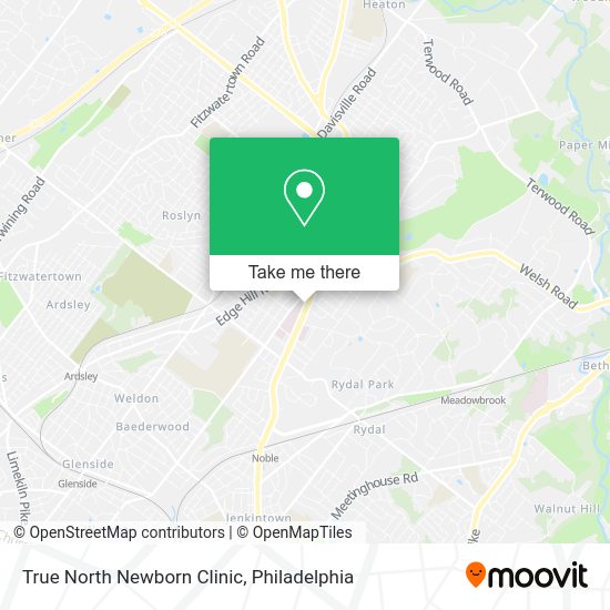 Mapa de True North Newborn Clinic