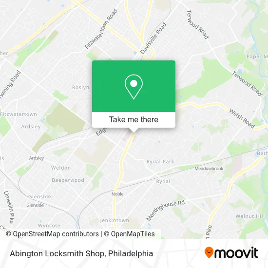 Abington Locksmith Shop map