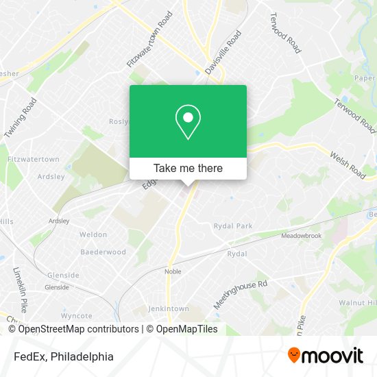 Mapa de FedEx