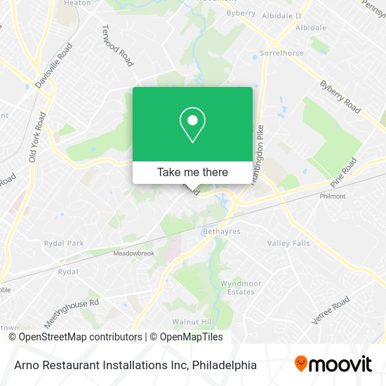 Mapa de Arno Restaurant Installations Inc