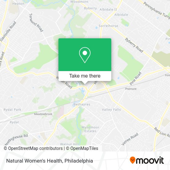 Natural Women's Health map