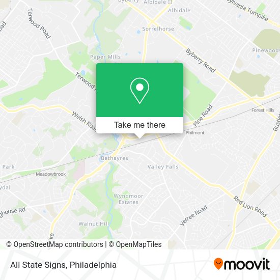 Mapa de All State Signs