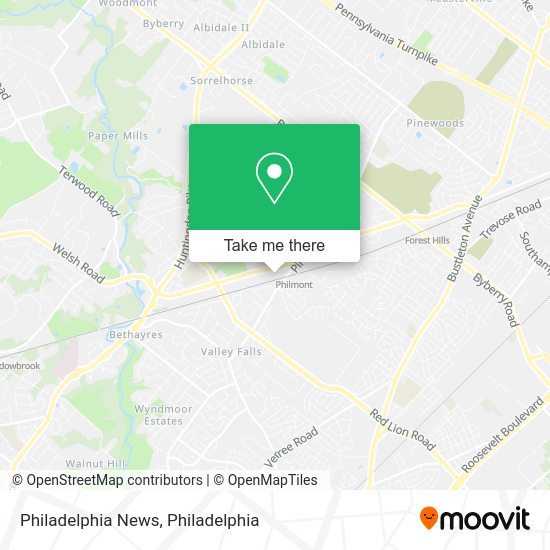 Mapa de Philadelphia News