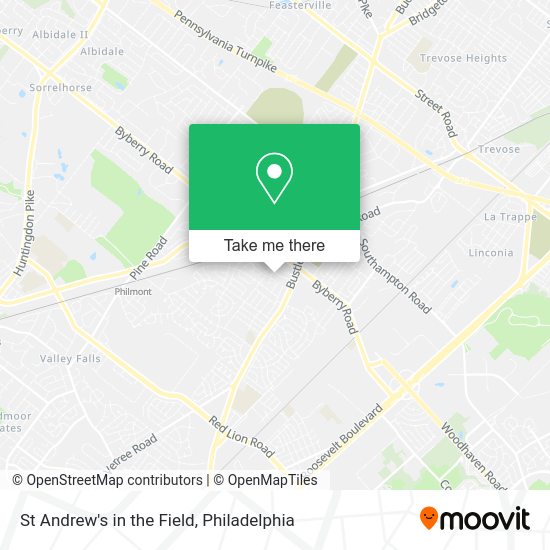 Mapa de St Andrew's in the Field