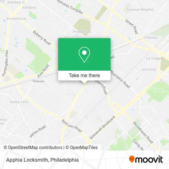 Apphia Locksmith map