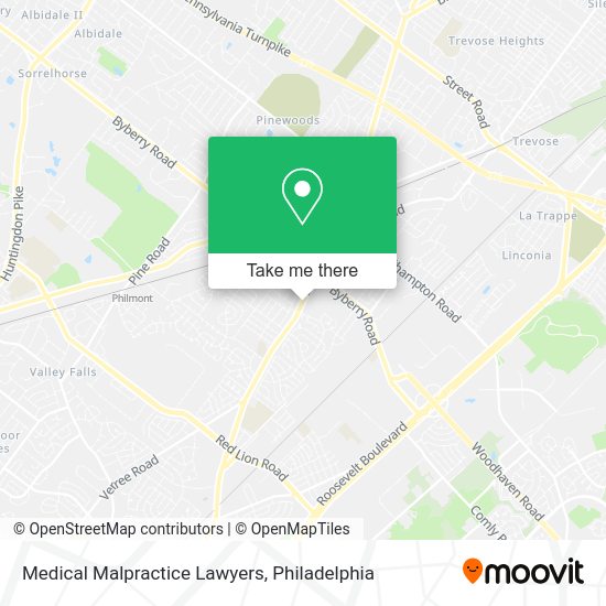 Medical Malpractice Lawyers map