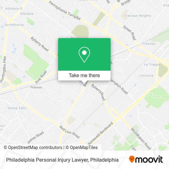 Philadelphia Personal Injury Lawyer map