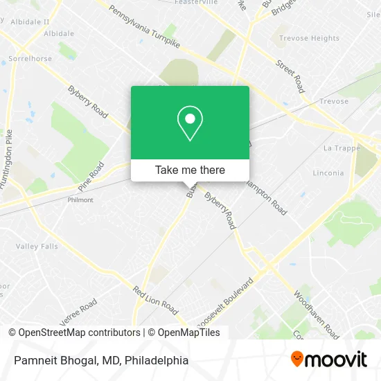 Mapa de Pamneit Bhogal, MD