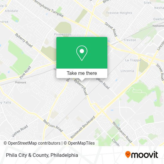 Mapa de Phila City & County