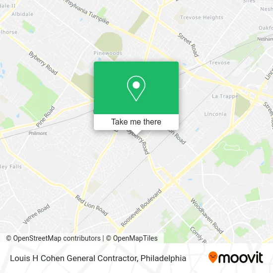 Louis H Cohen General Contractor map