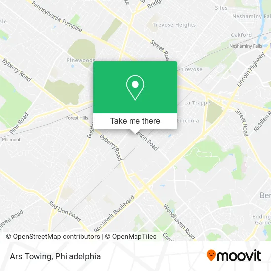 Ars Towing map
