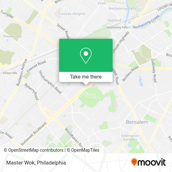 Mapa de Master Wok