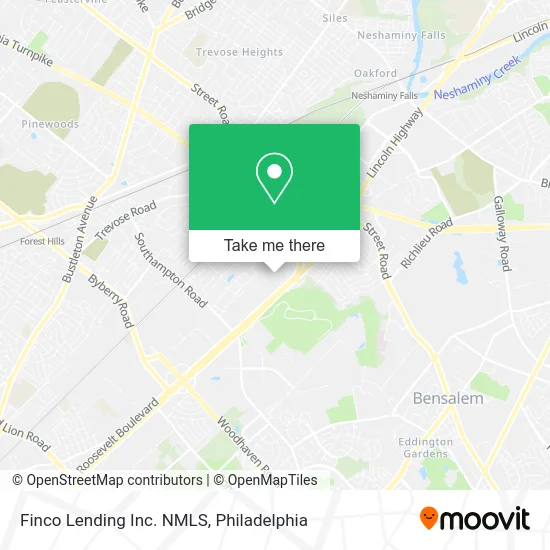 Mapa de Finco Lending Inc. NMLS