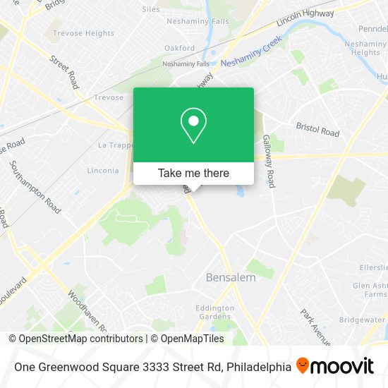 One Greenwood Square 3333 Street Rd map